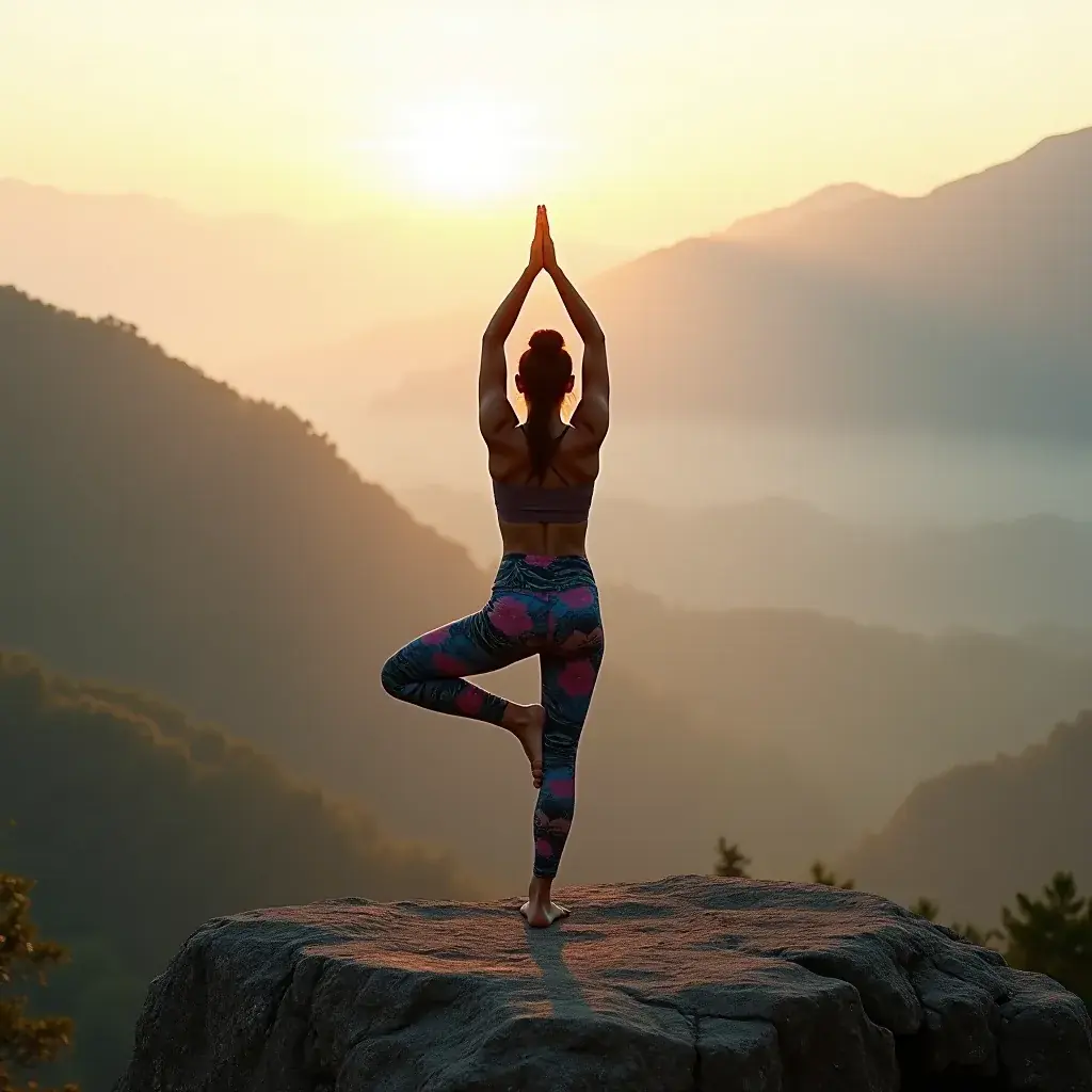 Скалистые утесы, возвышающиеся над долиной в тумане